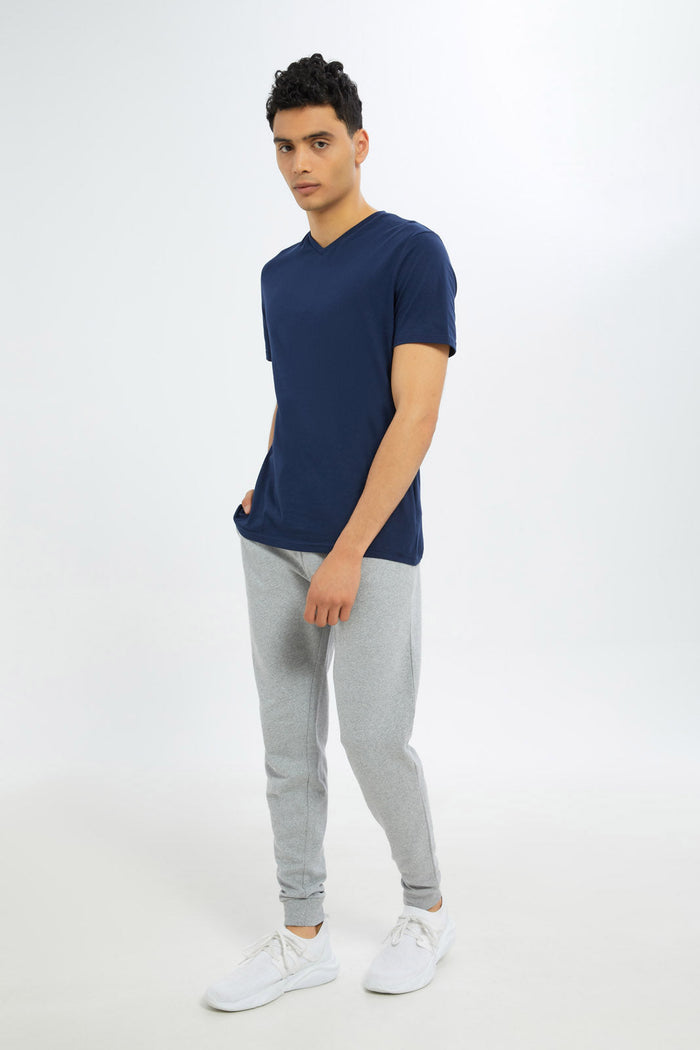 Redtag-Navy-V-Neck-Basic-T-Shirt-365,-Category:T-Shirts,-Colour:Navy,-Deals:New-In,-Dept:Menswear,-Filter:Men's-Clothing,-H1:MWR,-H2:GEN,-H3:TSH,-H4:TSH,-Men-T-Shirts,-Non-Sale,-Promo:TBL,-Season:365,-Section:Men,-TBL-Men's-