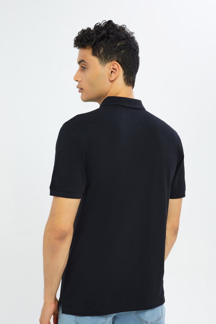 Redtag-Black-Polo-Shirt-365,-Bundle,-Category:Polo-T-Shirts,-Colour:Black,-Deals:New-In,-Dept:Menswear,-Filter:Men's-Clothing,-H1:MWR,-H2:GEN,-H3:TSH,-H4:POS,-Men-Polo-T-Shirts,-Promo:TBL,-Season:365,-Section:Men,-TBL-Men's-