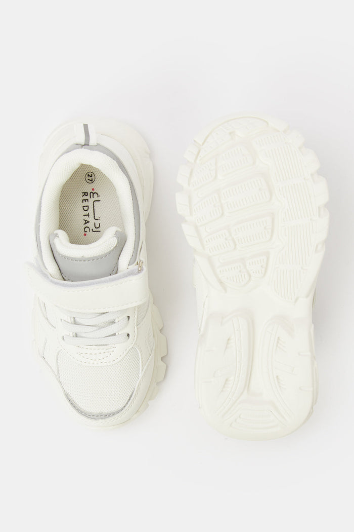 Boys white trainers sale online