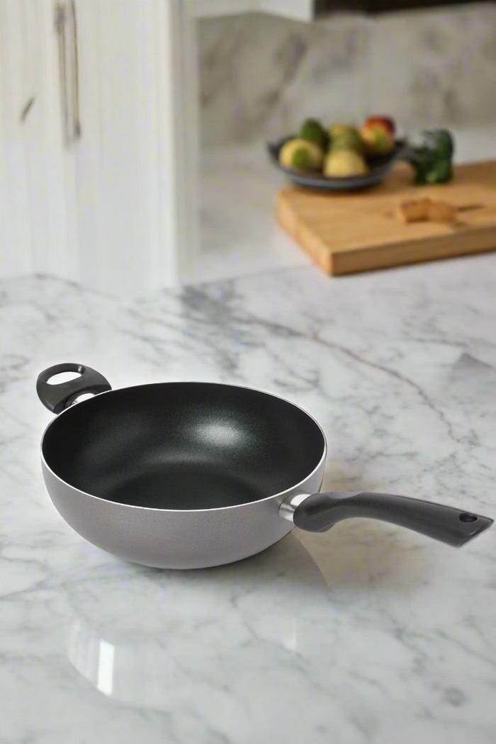 Redtag-Black-Aluminum-Non-Stick-Wok-Pan-(26Cm)-365,-Category:Pans,-Colour:Black,-Deals:New-In,-Filter:Home-Dining,-H1:HMW,-H2:DIN,-H3:COO,-H4:PAP,-HMW-DIN-Cookware,-New-In-HMW-DIN,-Non-Sale,-Season:365,-Section:Homewares,-Style:NON-STICK-Home-Dining-