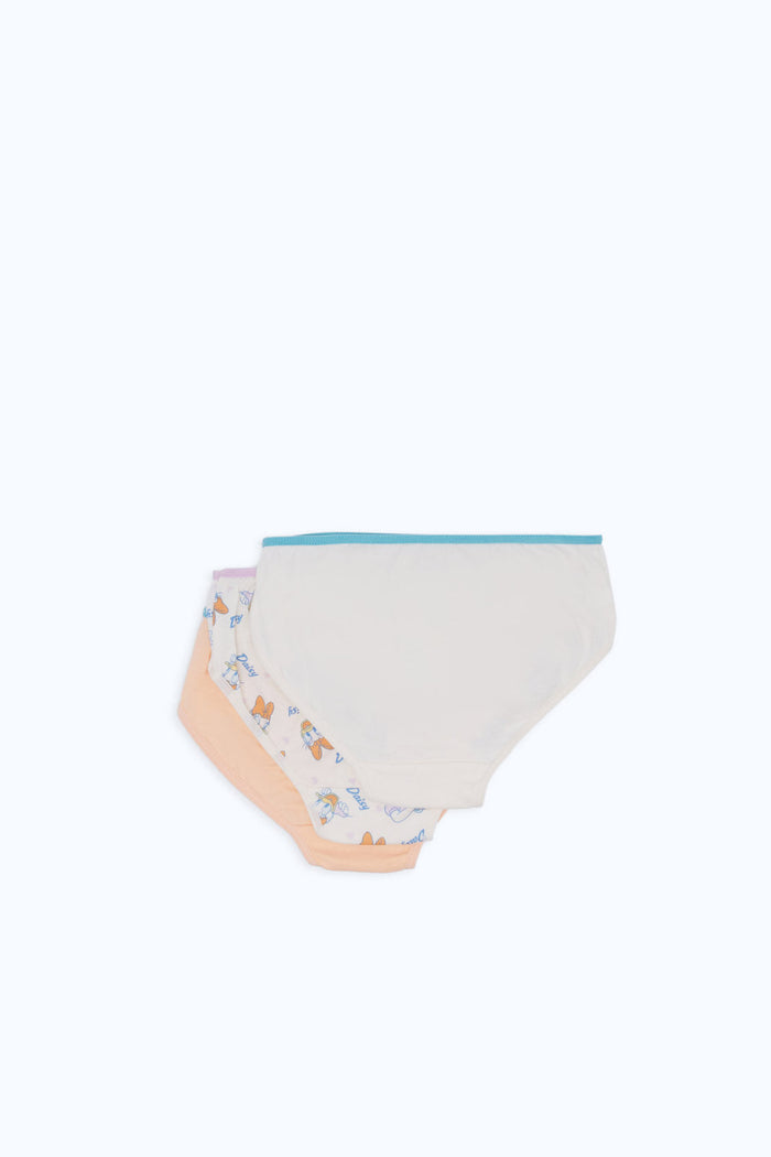 Redtag-Girls-3Pk-Character-Brief---Daisy-Duck-365,-Category:Briefs,-Colour:Assorted,-Deals:New-In,-ESS,-Event:STRATEGY,-Filter:Girls-(2-to-8-Yrs),-GIR-Briefs,-H1:KWR,-H2:GIR,-H3:UNW,-H4:BRE,-New-In-GIR-APL,-Non-Sale,-Packs,-Promo:ESS,-Season:365,-Section:Girls-(0-to-14Yrs),-Set:Set-of-3-Girls-2 to 8 Years