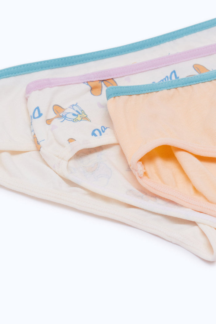 Redtag-Girls-3Pk-Character-Brief---Daisy-Duck-365,-Category:Briefs,-Colour:Assorted,-Deals:New-In,-ESS,-Event:STRATEGY,-Filter:Girls-(2-to-8-Yrs),-GIR-Briefs,-H1:KWR,-H2:GIR,-H3:UNW,-H4:BRE,-New-In-GIR-APL,-Non-Sale,-Packs,-Promo:ESS,-Season:365,-Section:Girls-(0-to-14Yrs),-Set:Set-of-3-Girls-2 to 8 Years